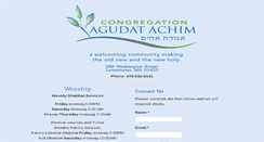 Desktop Screenshot of agudat-achim.org
