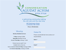 Tablet Screenshot of agudat-achim.org